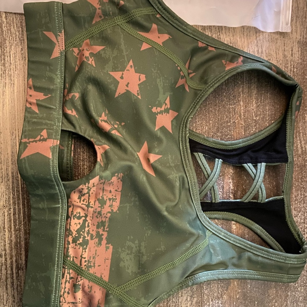 Curves n Combat Boots Sports Bra